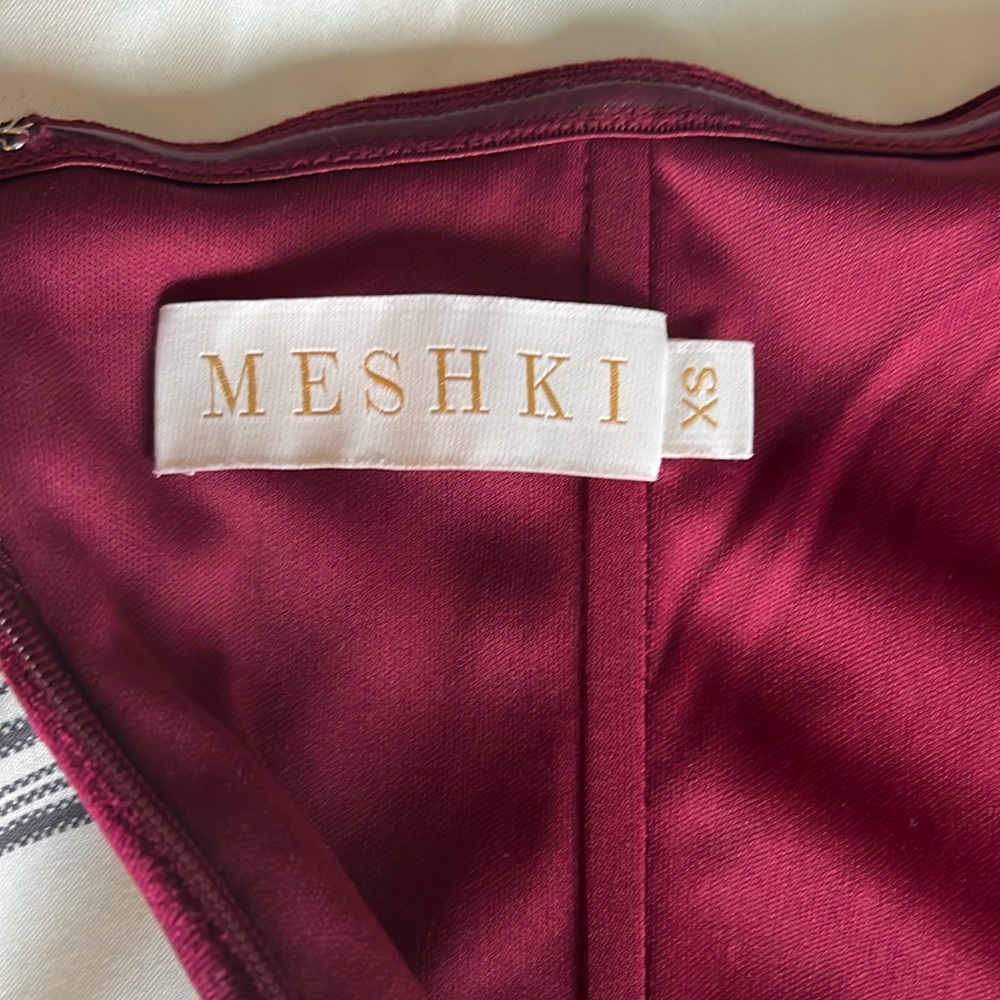 Meshki Ressa Red Velvet Dress